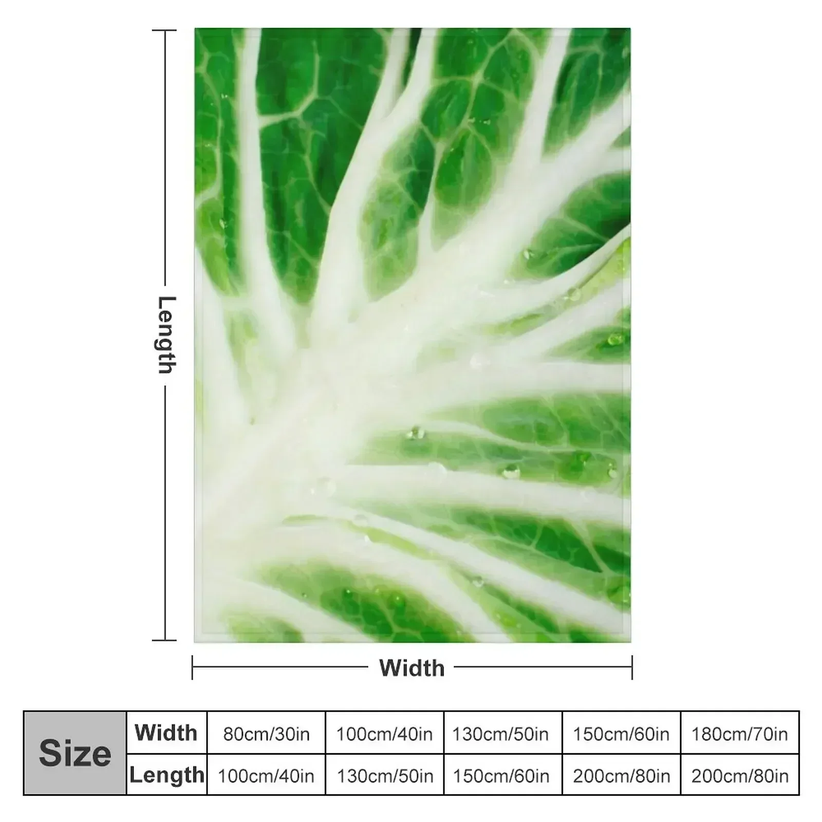 Cabbage leaf Throw Blanket Extra Large Throw Weighted Vintage Winter beds Blankets