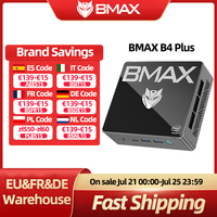 BMAX B4 Plus Mini PC Windows 11 PC Intel N100 16GB 512GB SSD 2*HDMI 1*Type-C Supports 4K@60Hz 750MHz Intel UHD Graphics minipc