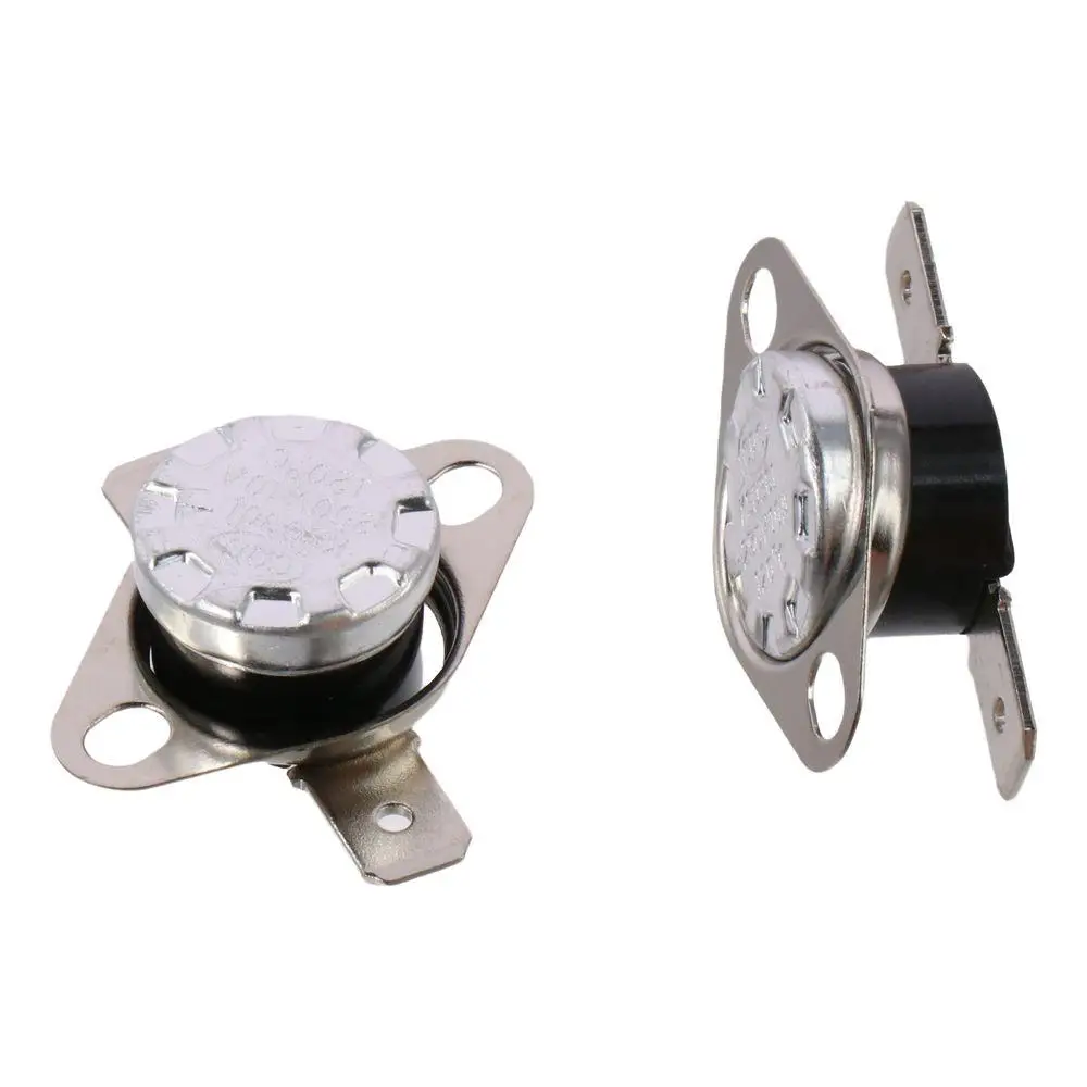 5pcs Durable KSD301 Temperature Switch N.C Adjust Snap Disc Thermostat 120°C/248°F Normally Closed Temperature Controller