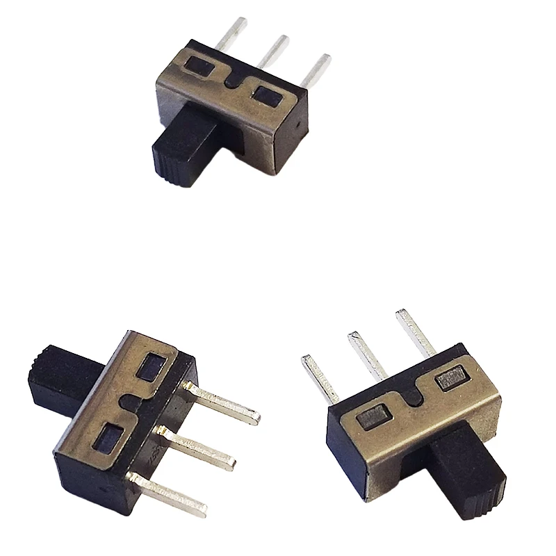 20 Stück SS12D10 Kippschalter G3-G7, einreihig, 3-beinig, 2 Gänge (1T2P), vertikales Einführen, 7 mm Fußabstand, 4,7 mm, AC125 ~ 250 V, 1 A ~ 10 A – Detail 4