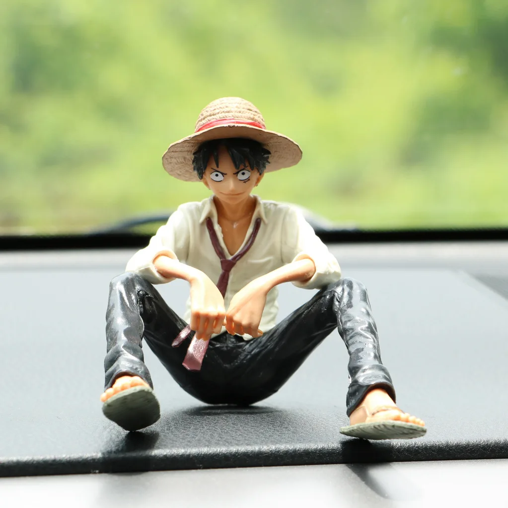 12CM Anime One Piece Monkey D Luffy Figurka akcji PVC Model Zabawki Lalka Ciasto Dekoracja samochodu Kolekcja Chłopcy Zabawka urodzinowa Prezenty