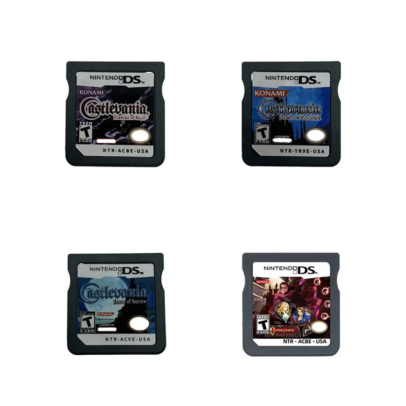 

Anime Game NDS Console Cartridge Castlevania Series Dawn Of Sorrow Portrait Of Ruin Order of Ecclesia Collection Gifts Toys