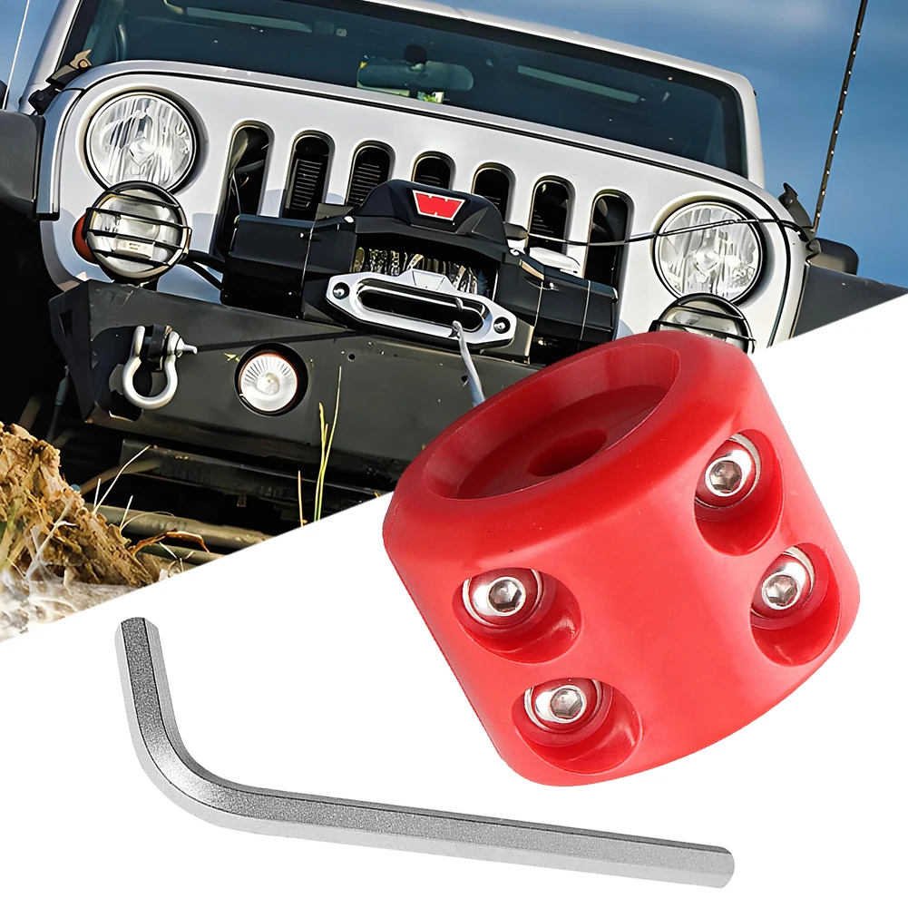 

Rubber Winch Stopper Prevent Pulling Bounce and Abrasion Winch Cable Line Saver Rope Line Cable Saver Auto Offroad ATV UTV Parts