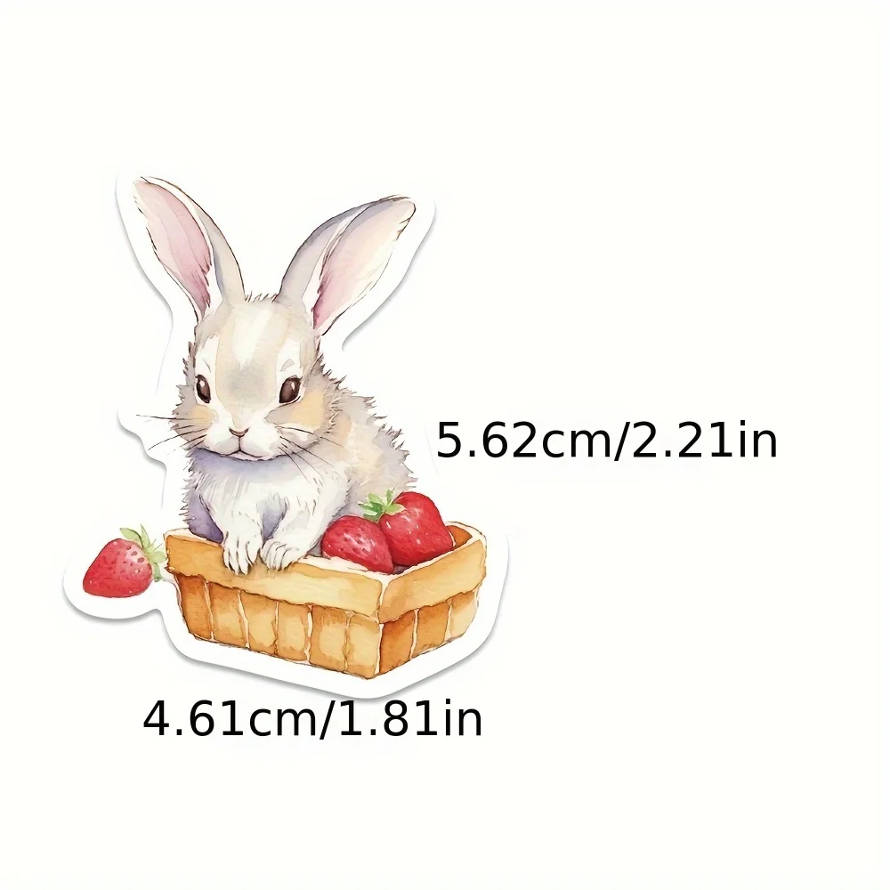 50Pcs Cute Cartoon Bunny Graffiti Stickers Waterproof PVC Gift Decoration Luggage Guitar Bottle Phone Motorcycle Helmet DIY Gift