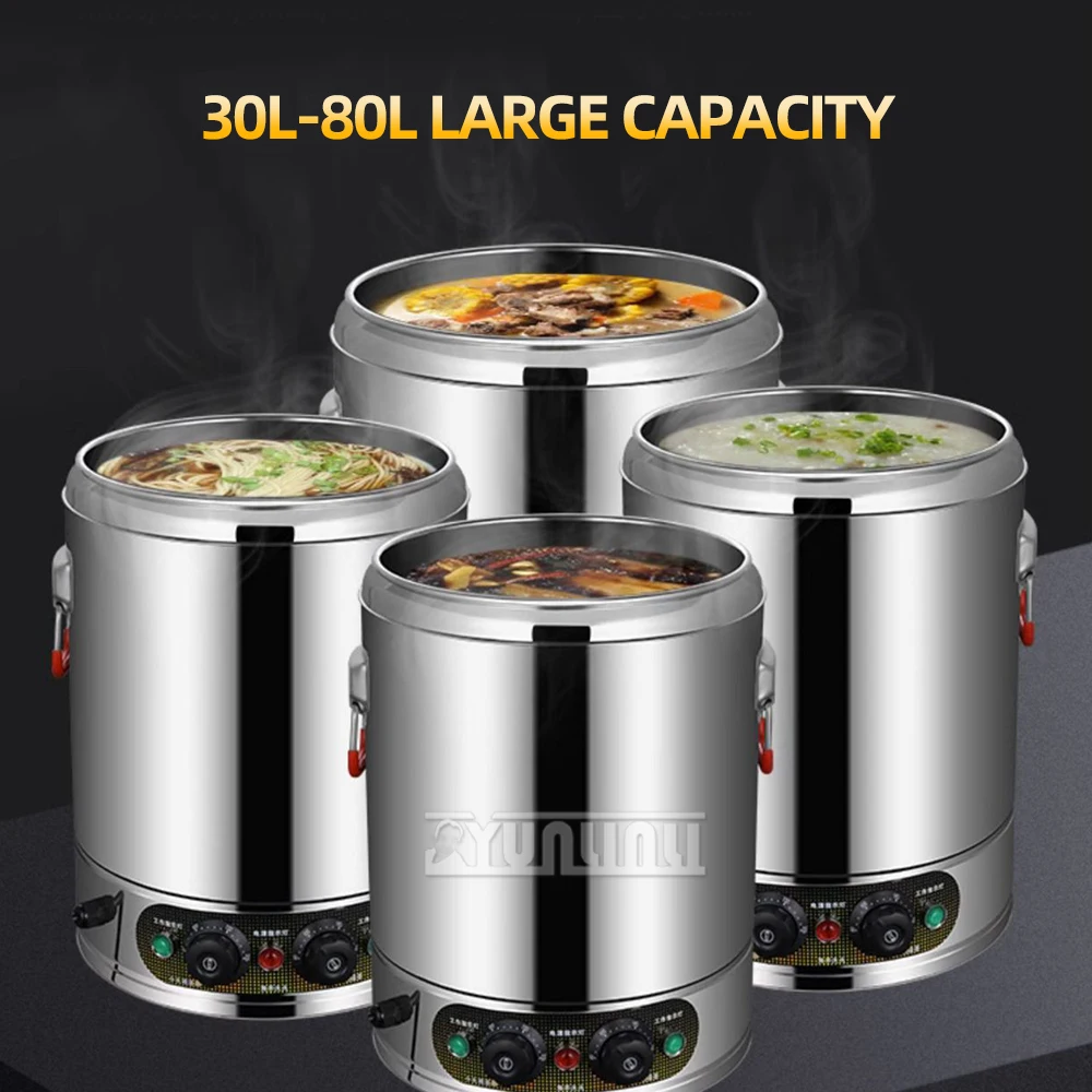 商業水温バケツステンレス鋼スープ加熱機自動電気スープ加熱 Pentole Da Cucina