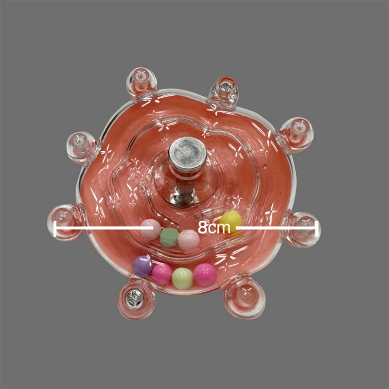 Parrot Toys UFO Spinning Fun Bird Toy Colorful Wheel Relaxation Toy Little Bird Fun Bite Toy Stainless Steel Pet Toys Supplies