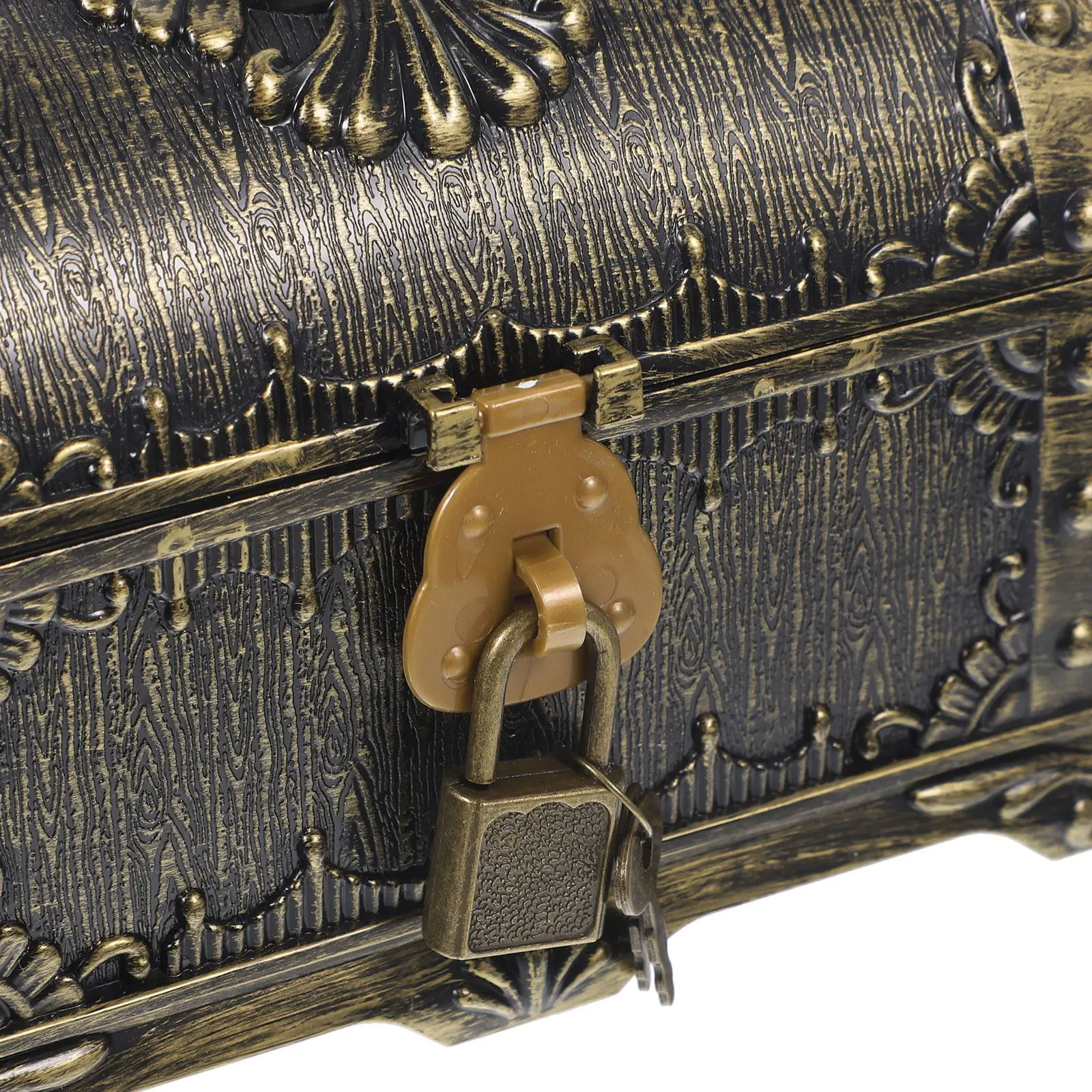 

Retro Vintage Treasure Chest Jewelry Box Plastic Storage Organizer Decorative Trinket Keepsake Small Box Plastic Storage Boxes