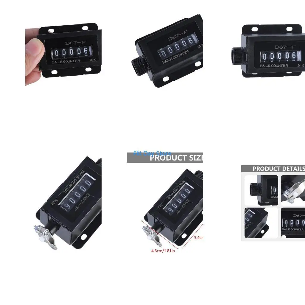 F92C Finger Tally Counter Handheld Counters D67-F 5 Digits Mechanical Pull Stroke Counter 0-99999 for Sports Golf School