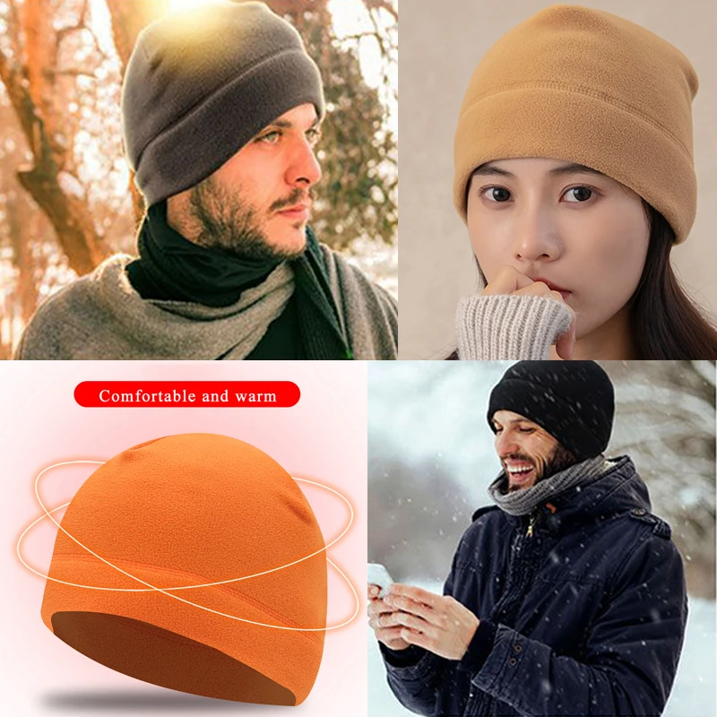 Unisex Hat Hiking Accessories Fleece Hats Military Men Caps Warmming Cap Cycling Equipment Multi-energy Warm Outdoor Winter