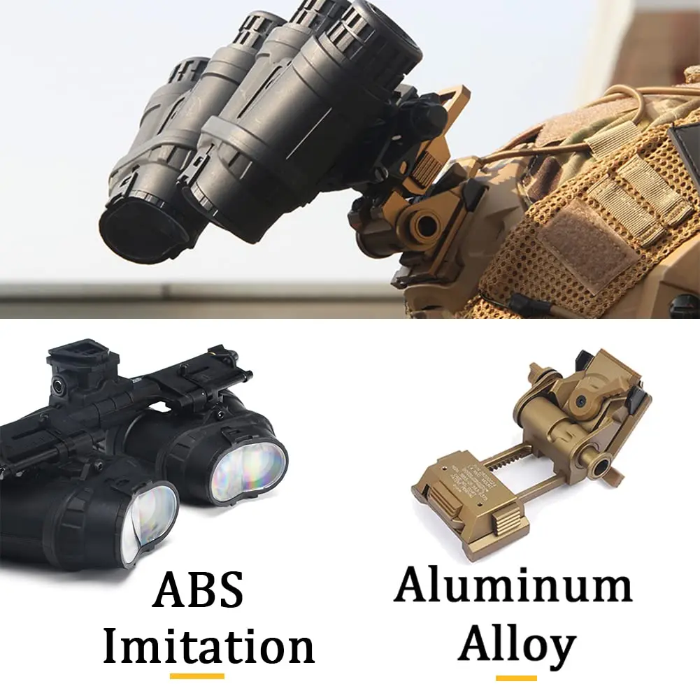 Airsoft Tactical Helmet Set with Soundproof Headset Paintball Mask Goggles Flashlight NVG Model for Outdoor Protective Equipment