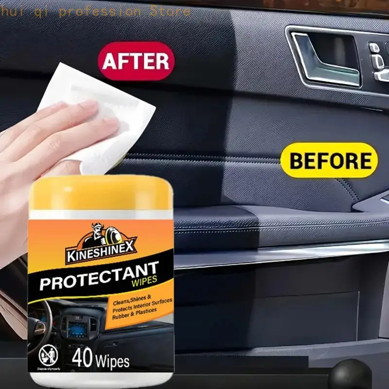 Auto-Innenraumtücher für die schnelle tägliche Reinigung, Armaturenbrett- und Verkleidungsschutzpflege für Gummi- und – Detail 5