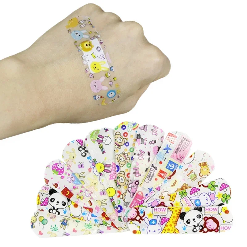 

120pcs/set Cartoon Band Aid Wound Dressing Patch First Aid Strips Plaster Adhesive Bandages Kawaii Pasters Woundplast