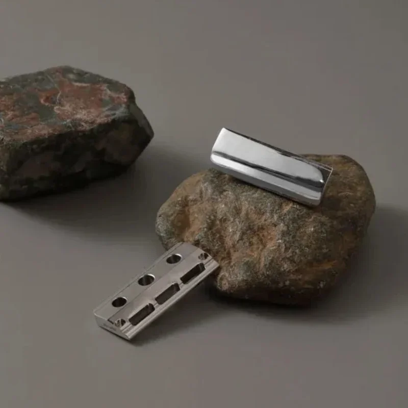 Yaqi Tachi Stainless Steel Single Edge Polished Mens Safety Razor Head Simple High Quality Cleaning Beard Shaver Head