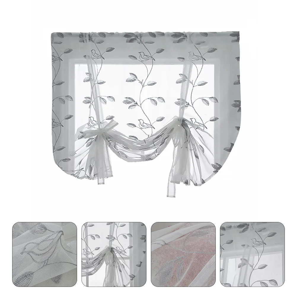 Curtain Decorative Simple Transparent Window Tulle Fashion Draperies Living Room Sheer