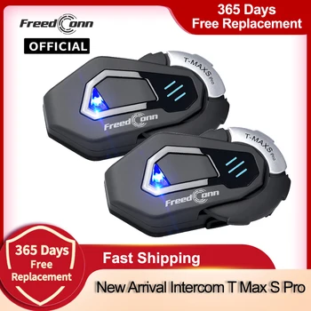 New FreedConn Motorcycle Helmet Headset Intercom Bluetooth Music FM Waterproof Moto Helmet