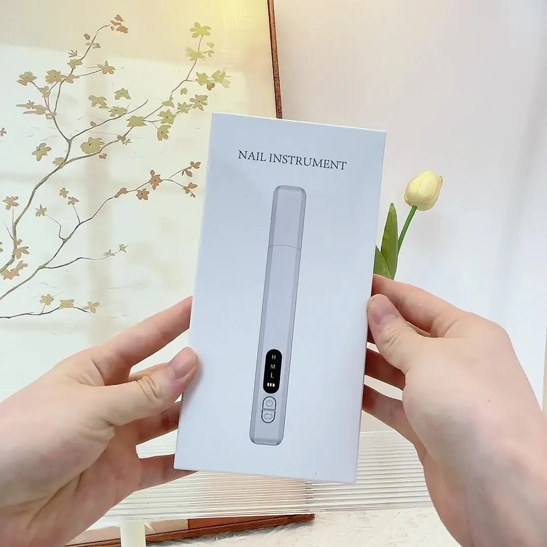 Nail Drill 25000 RPM Cordless Electric Nail File Manicure Machine Pedicure Kit 6 Heads Rechargeable for Home Use