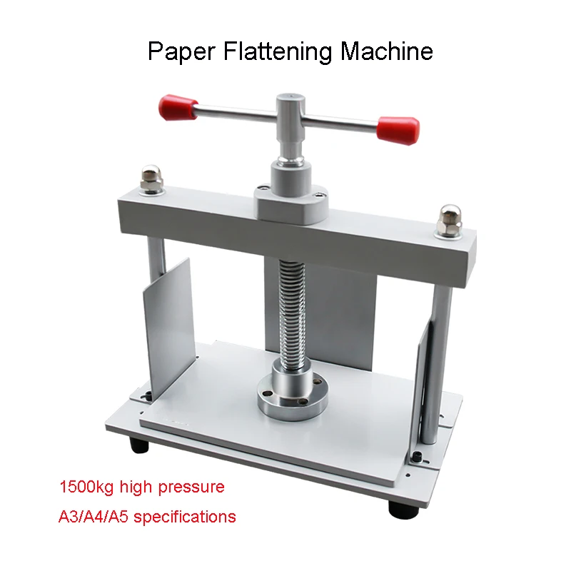 A4 A3 + Manual Flattening Machine Paper Pressing Machine Book Binding Press Machine for Documents Financial Voucher