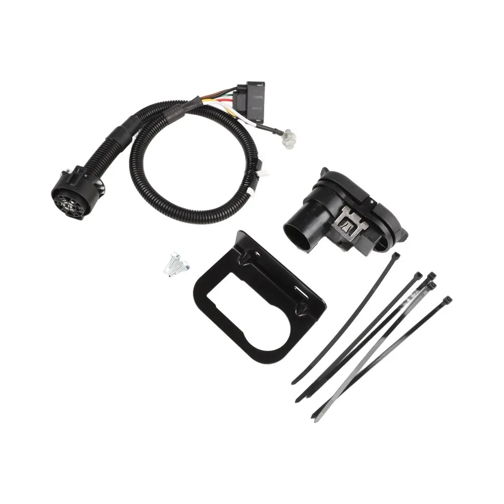 Vehicle Trailer Installation Black Tow Wiring Harness OE 9L3Z-15A416-A Replacement Sealed Weatherproof Connector