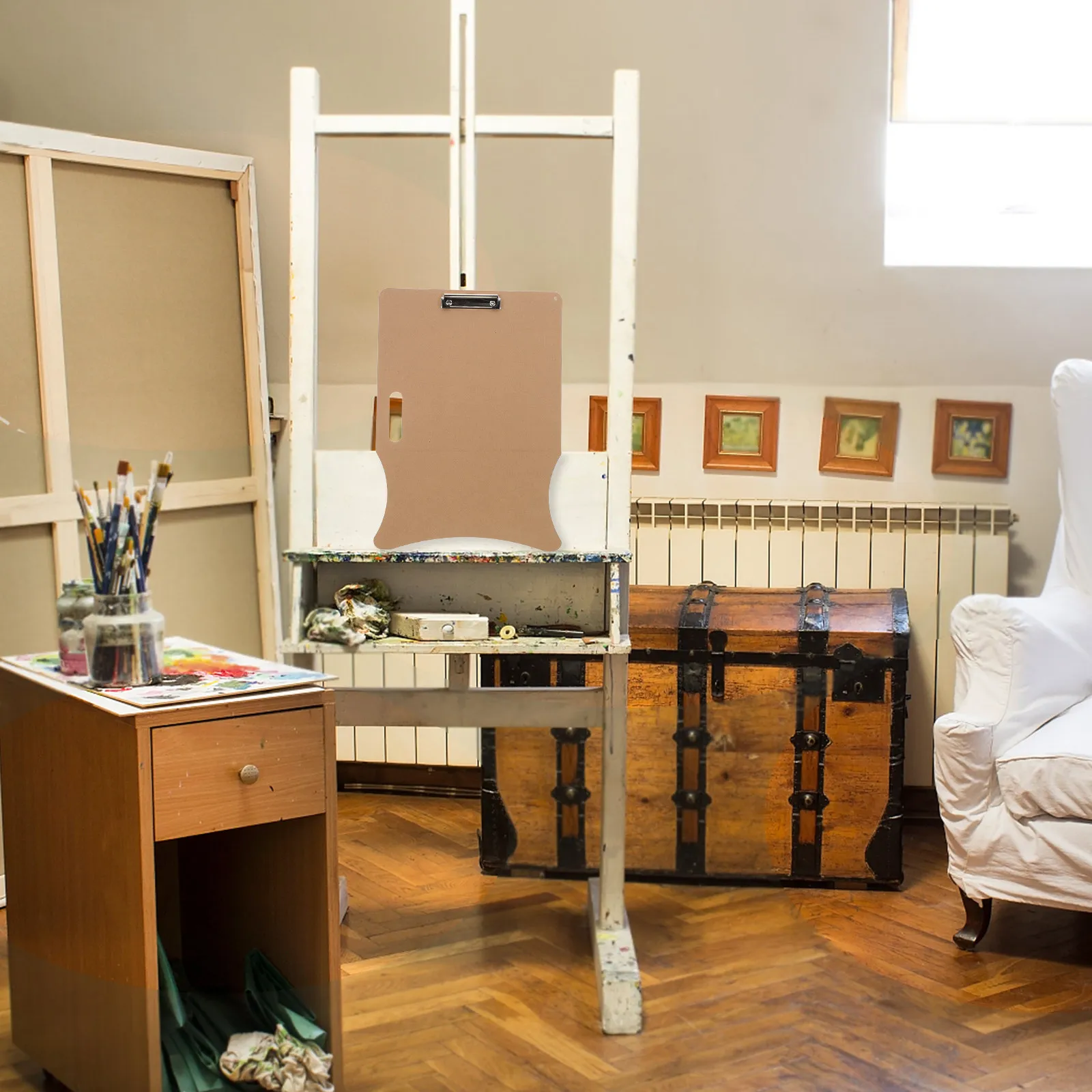 

Wood Drawing Board Clip Lightweight Portable Flat Surface Wooden Sketch Board Outdoor Painting Drawing Boards for Artists