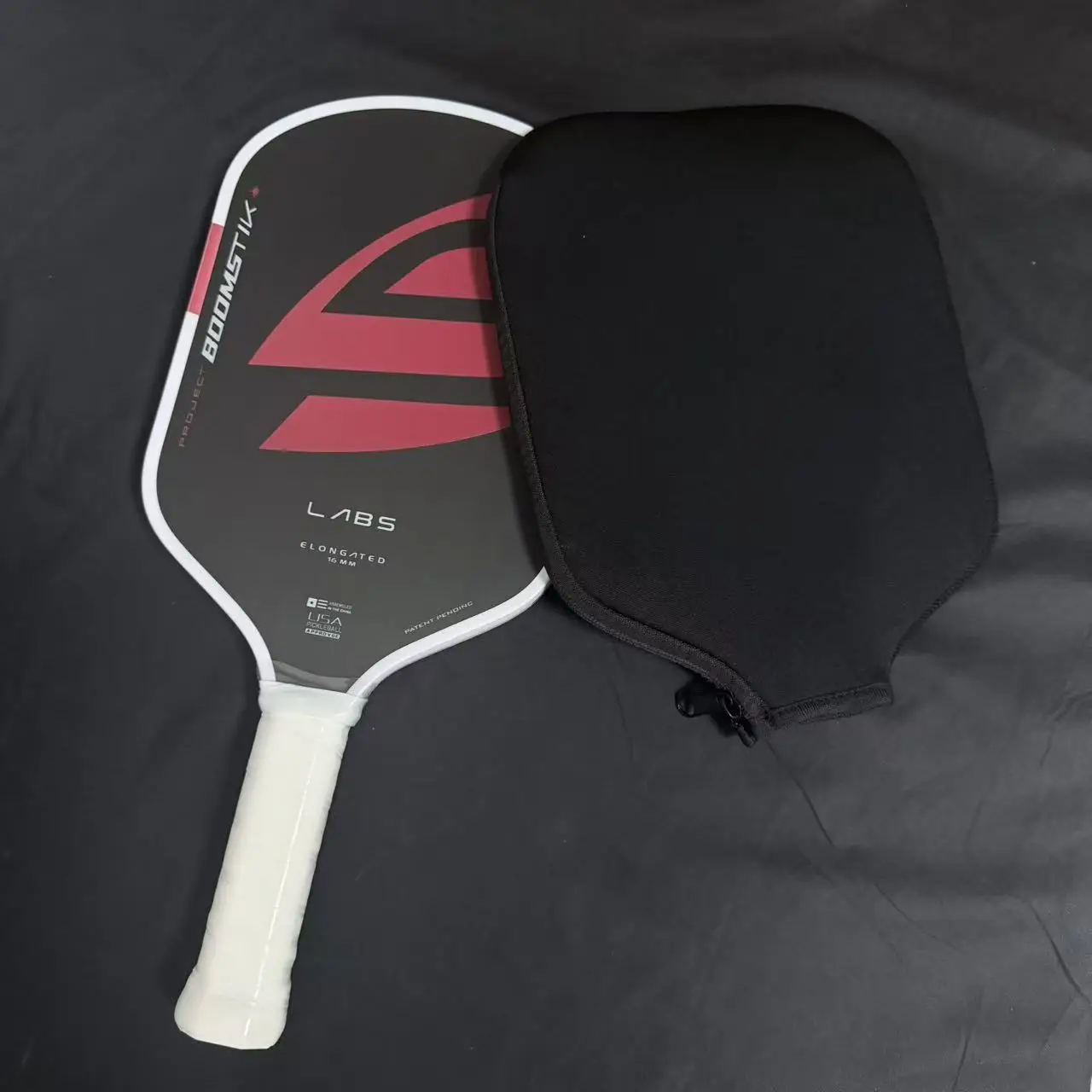 USAPA Approved 16mm Pickleball Paddle LABS Project Boomstk Elongated Boom Core Racket Pure Foam for Power And Spin
