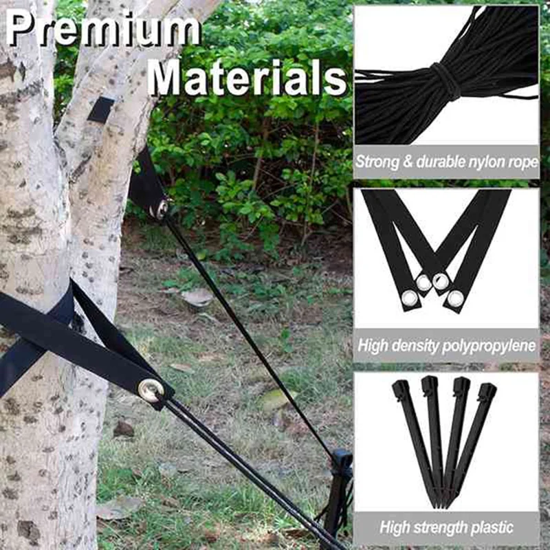 25 Pcs Tree Stake Kit Tree Straightening Kit,Tree Stakes+Tree Straps+Rope For 4 Young Tree For Sapling Straight Growth