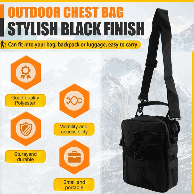 Outdoor-Brusttasche, Rucksack, Camping, Reisen, Outdoor-Handtasche, JAS