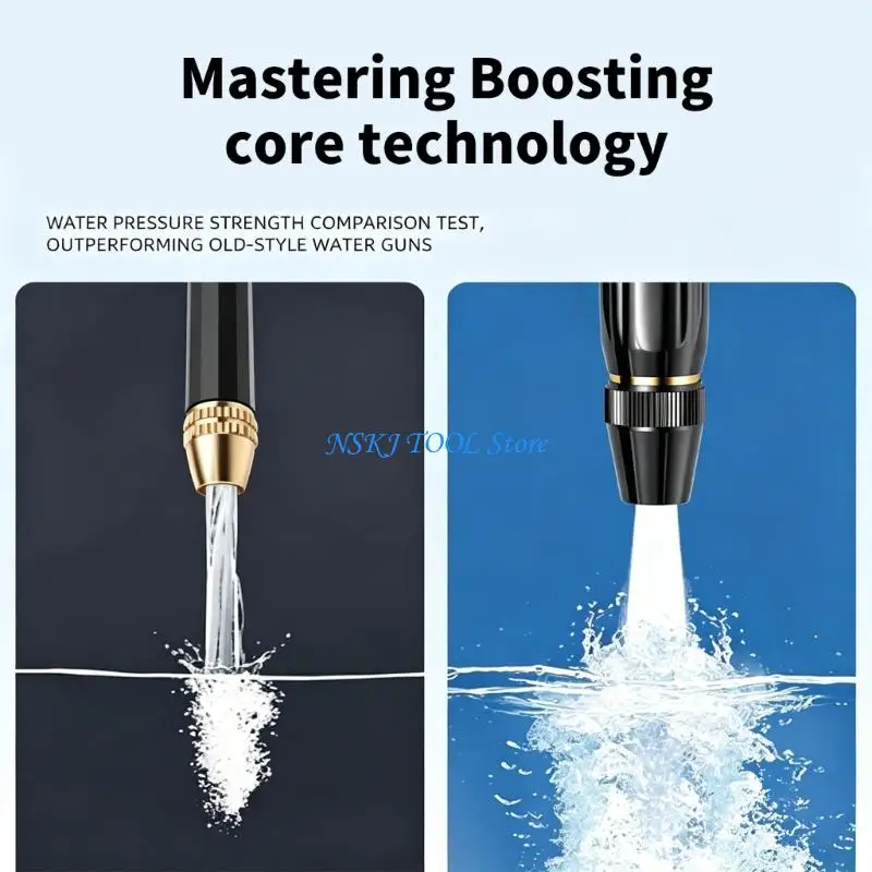 L8RC Excellent Water Nozzle Containing 3 Adapters And Force Increase Function For Best Efficiency