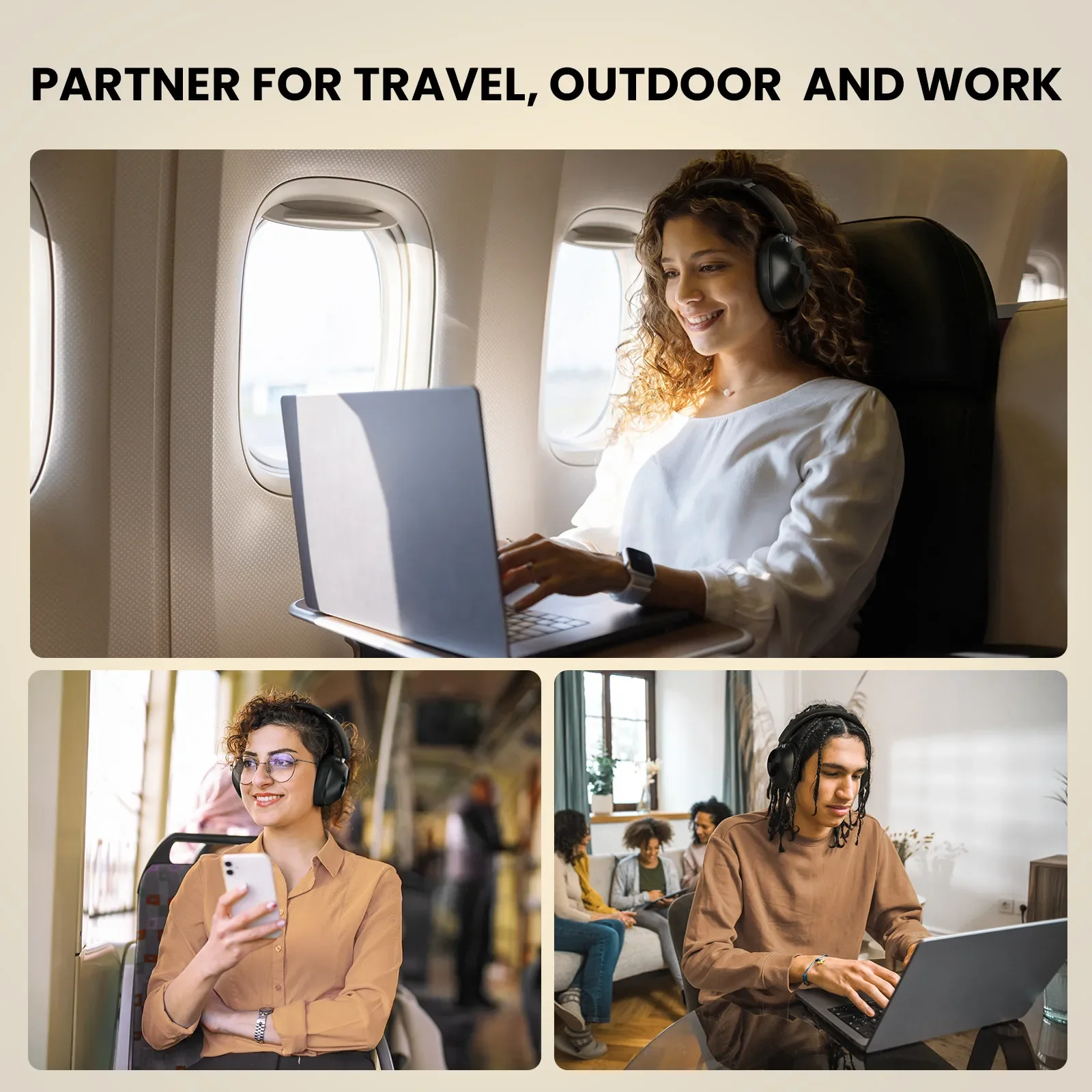 Oneodio A5 Cuffie Bluetooth 5.4 43dB ibrido attivo con cancellazione del rumore Cuffie wireless ad alta risoluzione LDAC Audio con microfono ENC