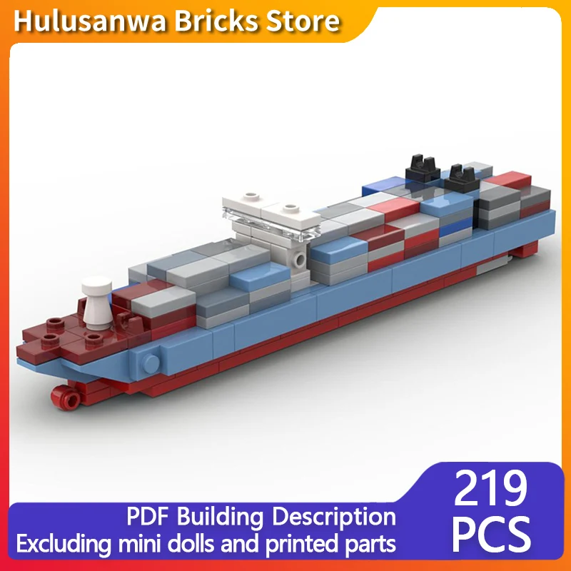 

Тройной контейнер E-класса, модель корабля MOC, строительные кирпичи, военное оборудование, модульная технология, подарок, праздник, сборка, детский игрушечный костюм