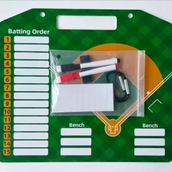 Portable Baseball Tactic Board PVC Wear-resistant Softball Training Match Coaching Board Reusable Baseball Strategy Clipboard