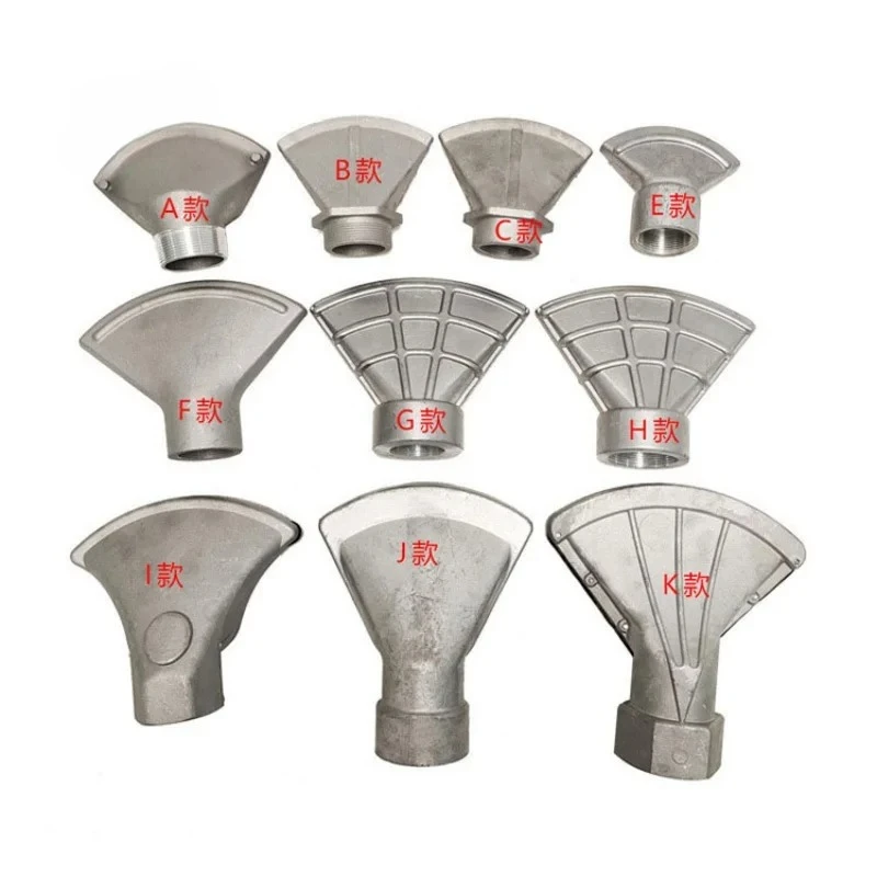 2inch Sprinkler Water Truck Nozzle Head Duck Mouth Fan Nozzle Water Spray Nozzles High Pressure Road Sweeping Duckbill Sprayer