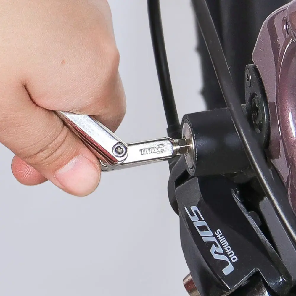 

Портативные стальные инструменты для ремонта велосипедов 8 в 1, складная отвертка для велосипеда, серебристый, черный инструмент для горного велосипеда