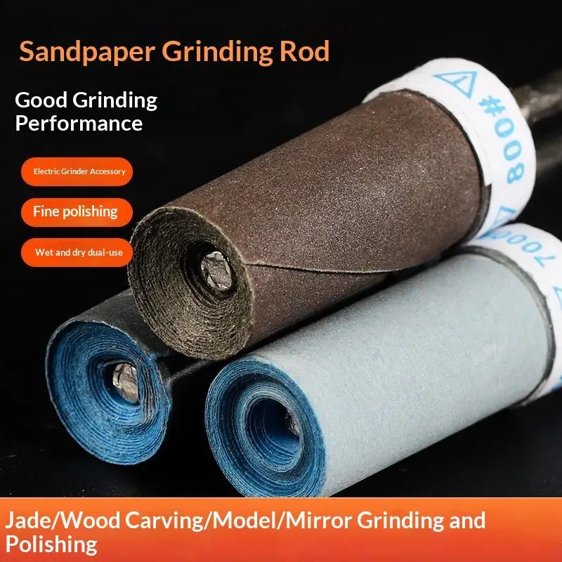 Sandpaper Grinding Sticks High Polishing Performance Wet Dry Use Perfect For Jade Carving Woodworking Model Finishing Work