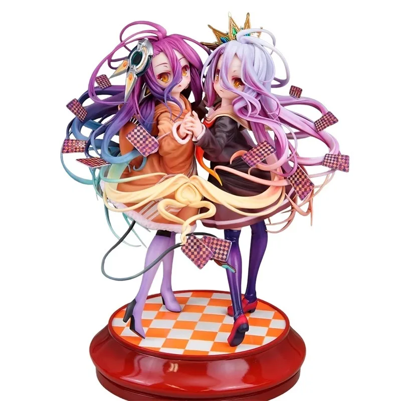 

In Stock Original Phat NO GAME NO LIFE Anime Figure Shiro And Shuvi Dola Theatrical Edition Toys For Kids Collectible Ornaments