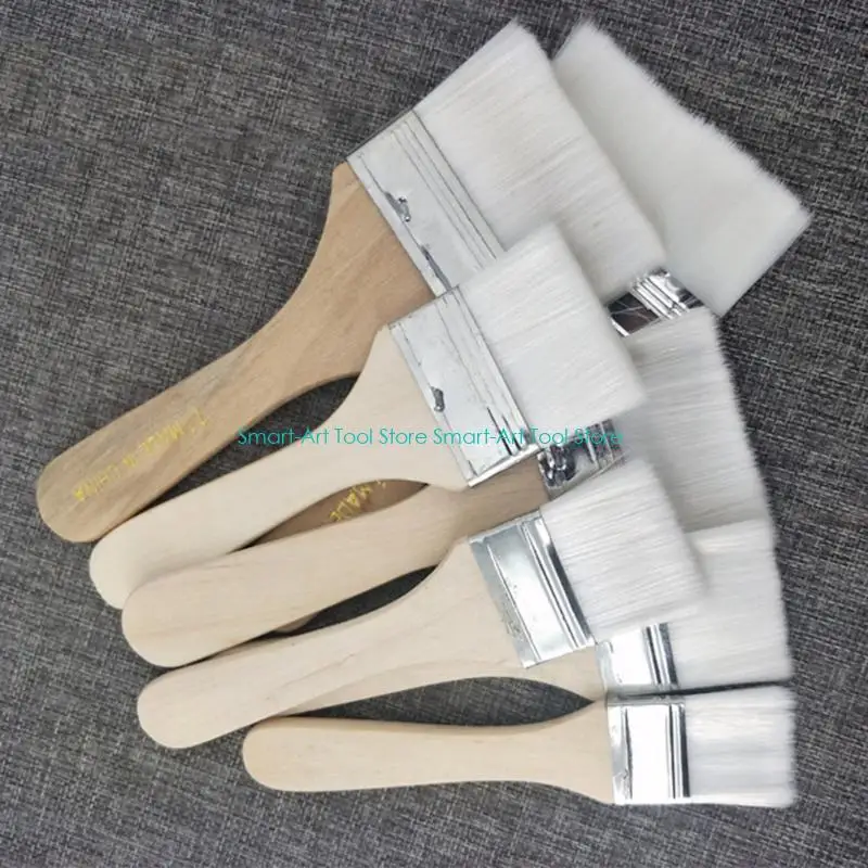 E1PB فرش فنان مسطحة E1PB ، مجموعة من 12 ، شعيرات اصطناعية لمشاريع الطلاء الزيتية الورنيش على القماش والحرف اليدوية #4