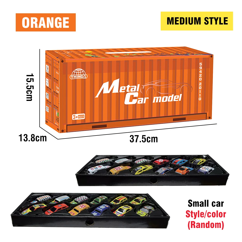 Juego de modelos de coches de 48 piezas, juguete para niños, coches de tracción hacia atrás, Mini vehículo de inercia, colección de modelos de plástico de simulación, regalo para niños