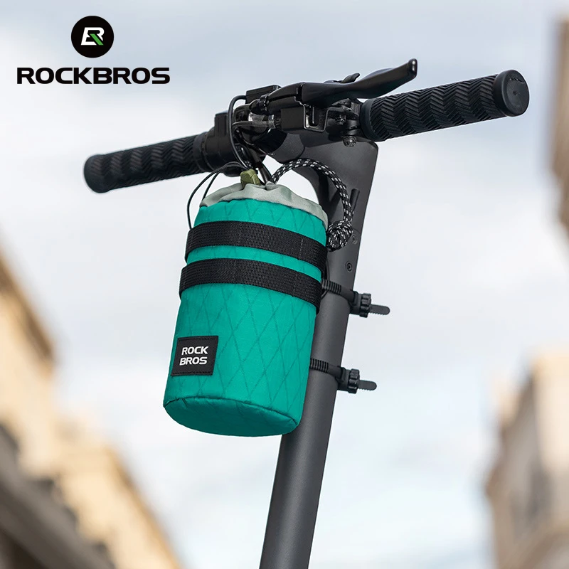 

ROCKBROS 1.2L Bicycle Bag Cycling Handlebar Bags Insulation Water Bottle Carrier Holder Scooter Folding Bike Bag Accessories