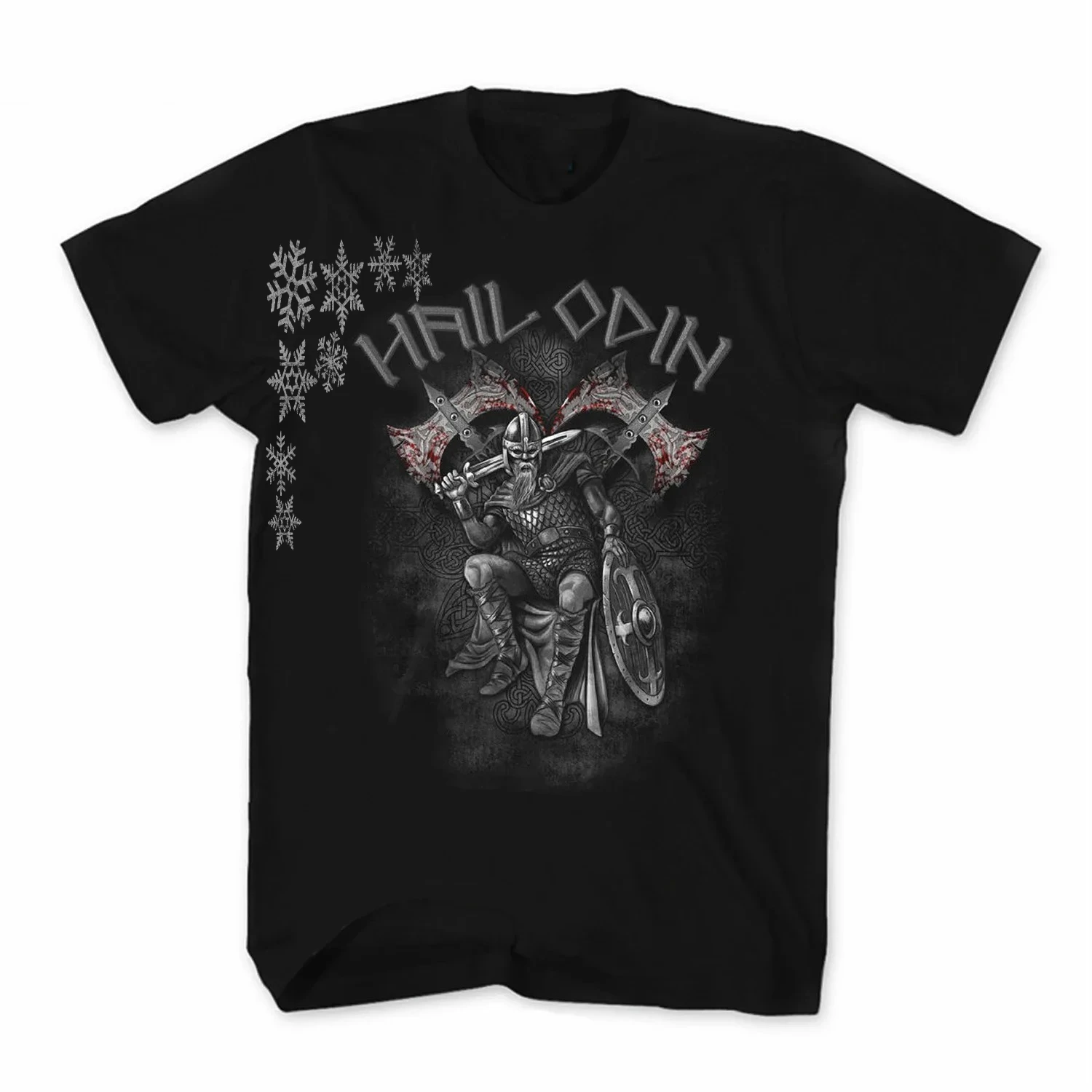 

Fantasy Warrior Hail Odin T-Shirt 100% Cotton O-Neck Summer Short Sleeve Casual Mens T-shirt Size S-3XL