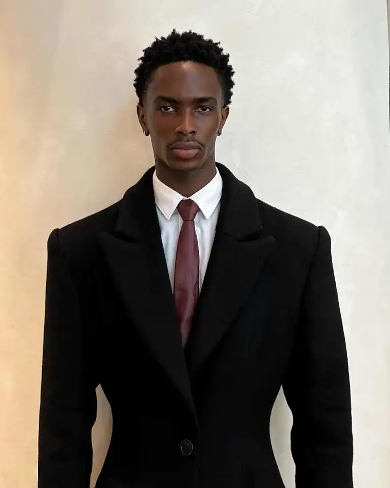 Classic Men Long Wool Blend OverCoat 1 Piece Slim Fit Peaked Lapel