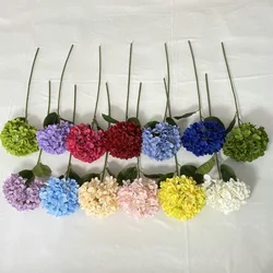 58cm Artificial Flowers silk Hydrangea bouque for home Party Wedding living room Table decoration accessories