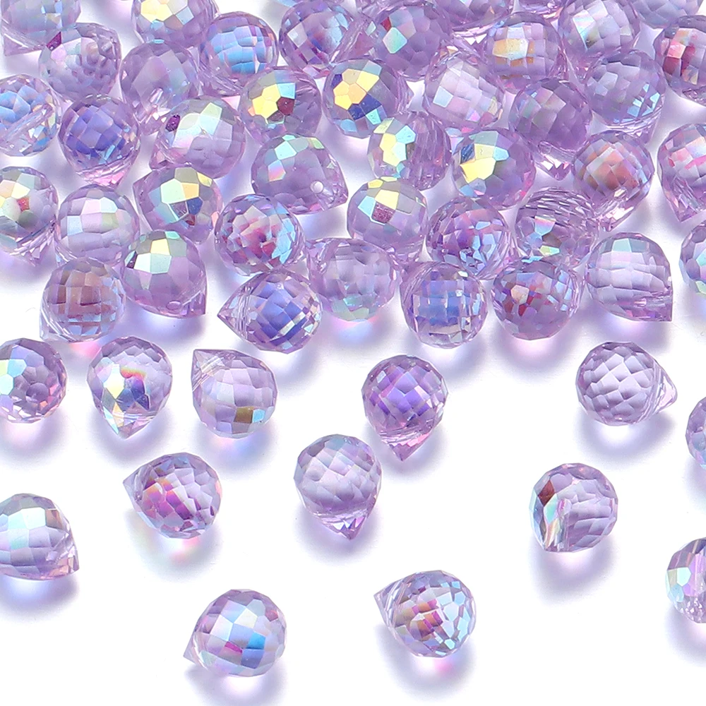 50 Stück Erdbeer-Kristallperlen, bunt, facettiertes Glas, lose Distanzperlen für Schmuckherstellung, DIY-Halskette, Armbänder, Zubehör – Detail 16