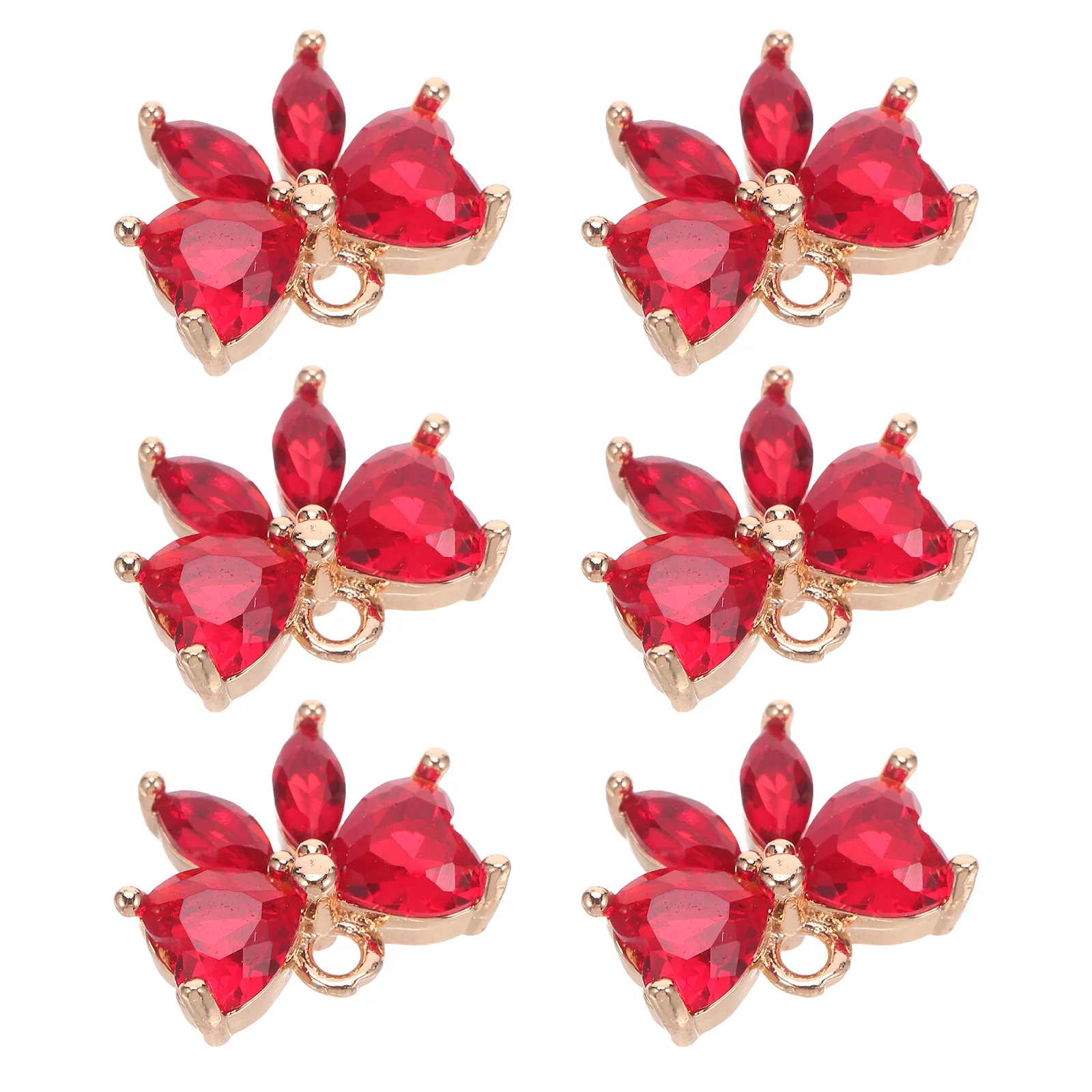 

6Pcs Bow Charms Delicate Colorful Bowknot Connectors for DIY Jewelry Making Earrings Necklaces Bracelets Accessories