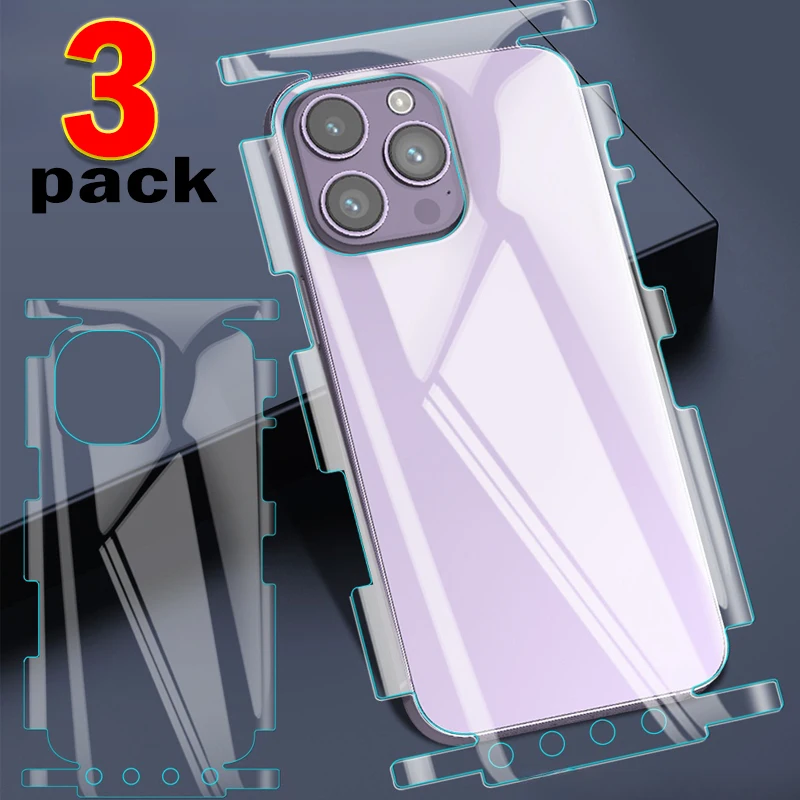 

16Pro Back Film For iPhone 15 16 Pro Max Protective Film Back & Border Full Protection For iPhone 16Pro 15Pro Screen Protector
