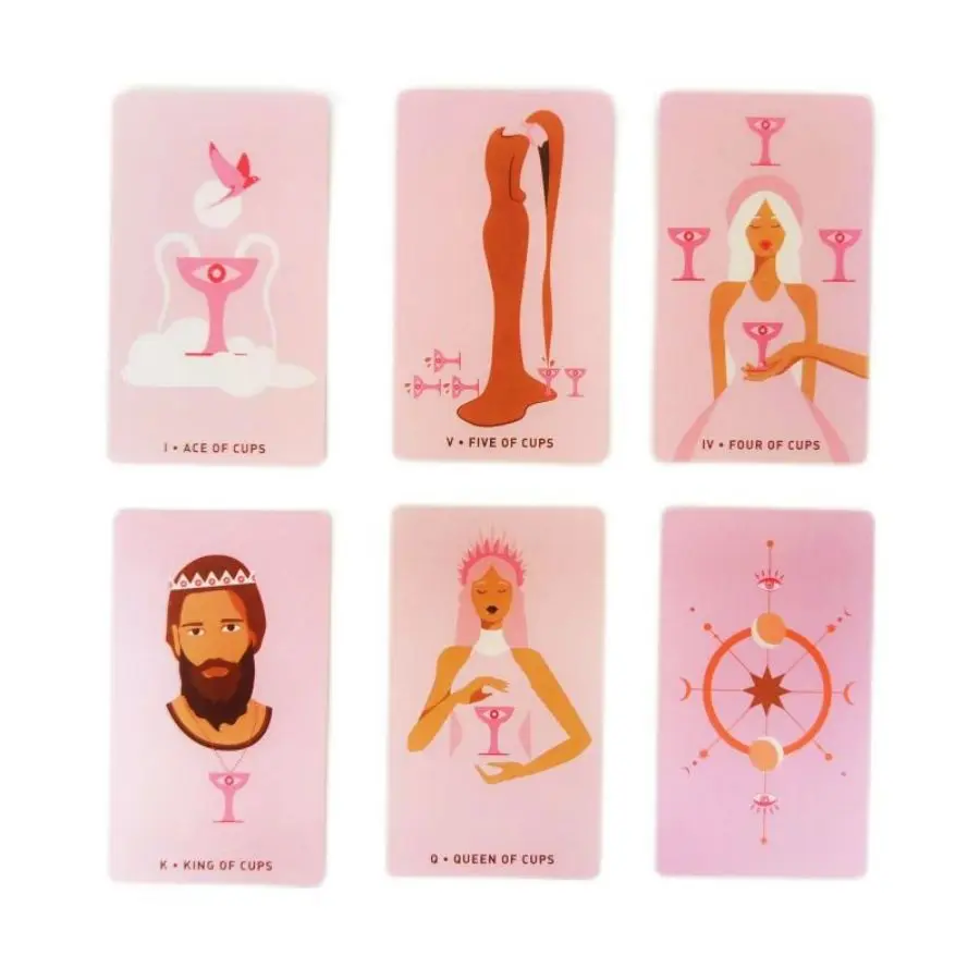 Big Size 12x7cm Gentle Heart Tarot 78 Cards/Set With Guidebook For Family Party Board Game Entertainment Playing Cards Kids Toys