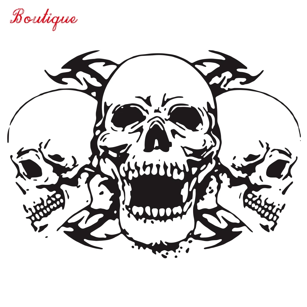 

Автомобильная переводная картинка, аксессуары для мотоциклов, Водонепроницаемый Креативный череп, крутой автомобиль, подходит для всех ав...