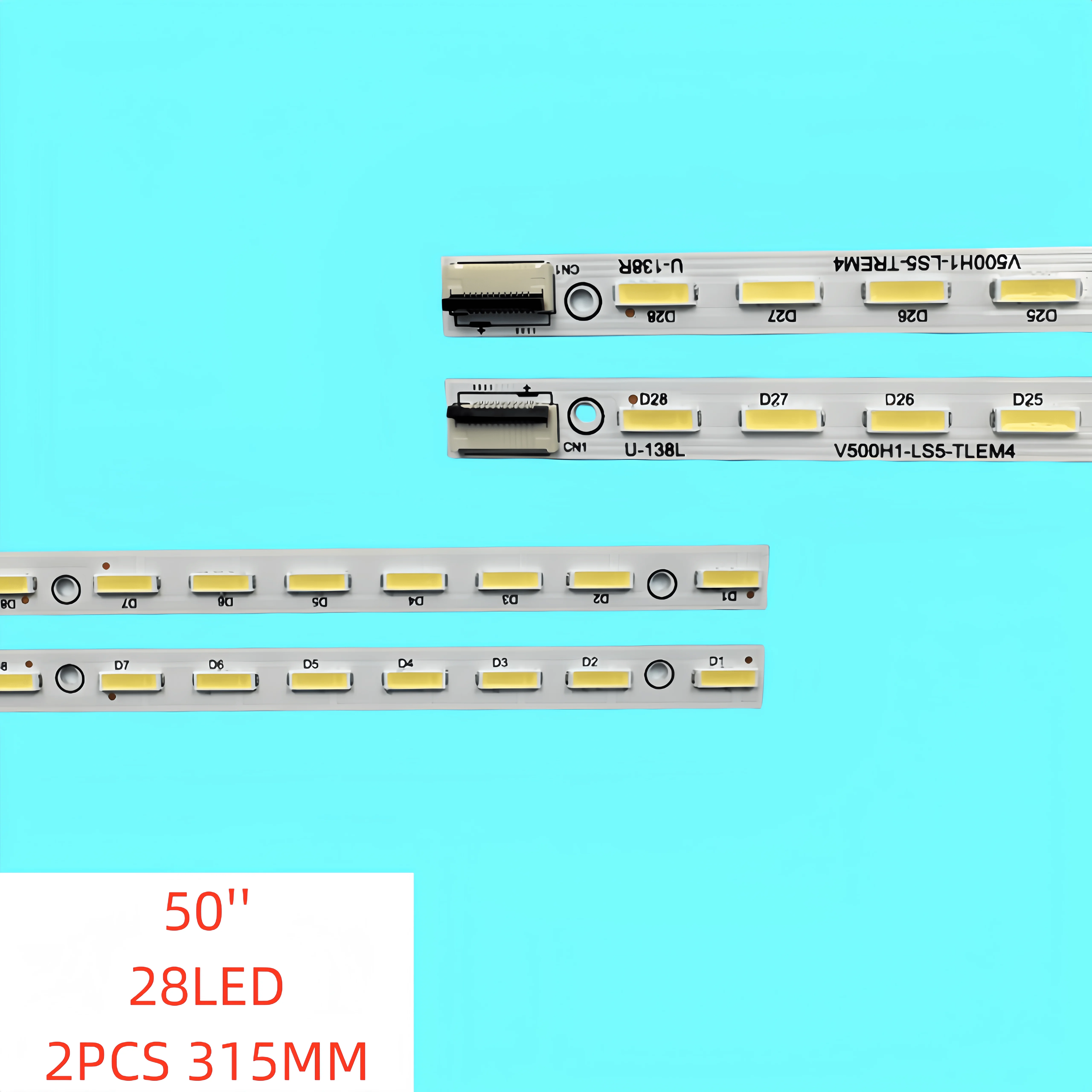 New LED Backlight Strip for TCL L50E5000A V500H1-LS5-TLEM4 V500H1-LS5-TREM4 V500H1-LS5-TLEM4 V500HJ1-LE1 LS5