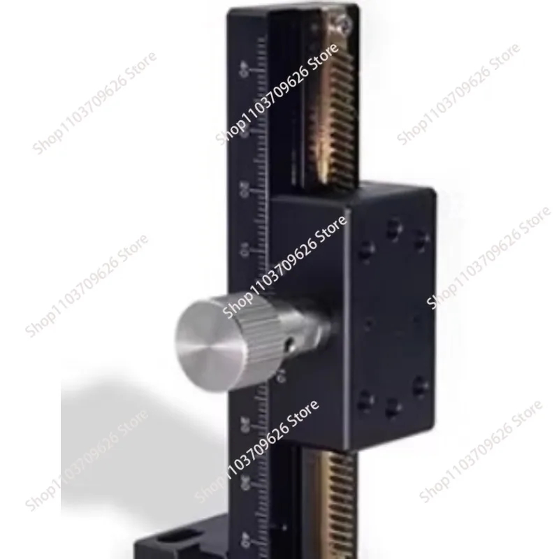 Z-axis manual vertical lift table for  LWZ25 40 dovetail rack and pinion slide table