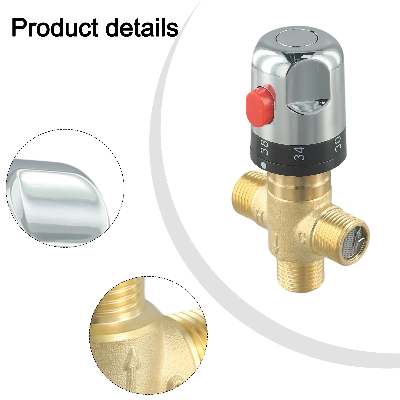 

Клапан с постоянной температурой для домашнего использования, клапан для горячей и холодной воды, безопасный для здоровья, долговечный, пластиковая конструкция