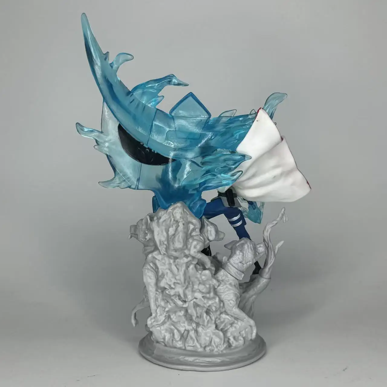 Naruto Anime 6. Generation CS Kakashi 20 cm Sasuke Statue handgemachte Ornament Sammlerfigur