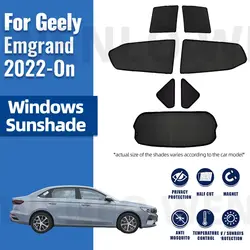 For Geely Emgrand 4th 2022 2023 2024 Magnetic Car Sunshade Shield Front Windshield Frame Curtain Rear Side Window Sun Shades